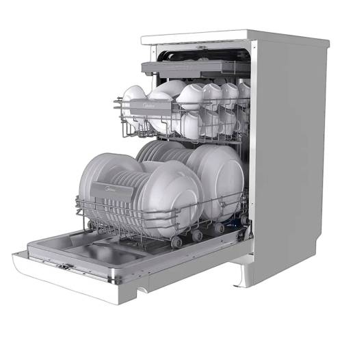 Midea MFD45S160Wi — 9 программ мойки, включая Интенсивную, Эко, Быструю 30 мин, Ночную и Hygiene Care+, купить онлайн