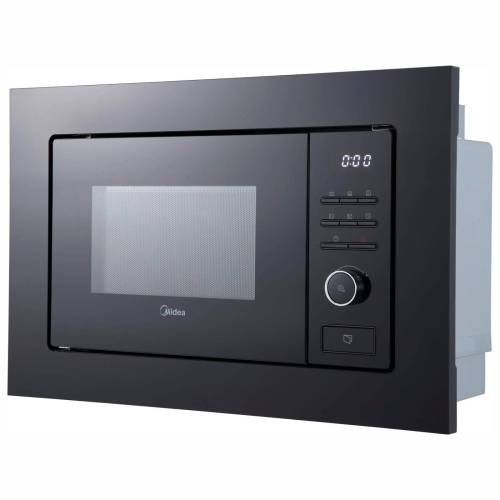 Midea MI72200B — встраиваемая микроволновая печь с грилем на 20 л. Кварцевый нагреватель, чёрный корпус. Купить в Бишкеке с доставкой