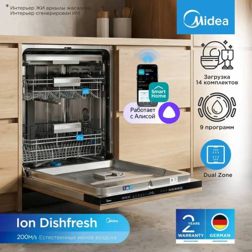 Посудомоечная машина встраиваемая  Midea MID60S350i-C  - 14 персон
