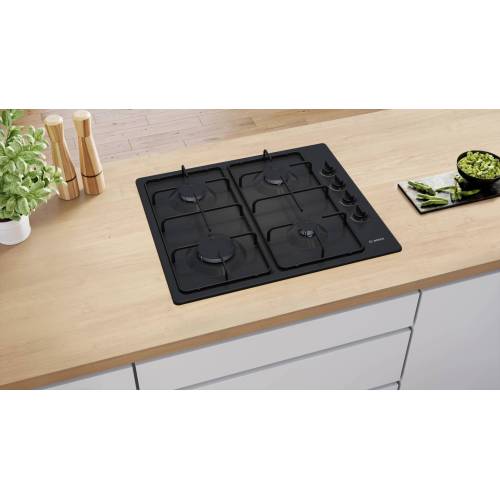 Bosch PBP6C6K80Q — практичная газовая панель с суммарной мощностью 7,5 кВт, заказать в Бишкеке онлайн