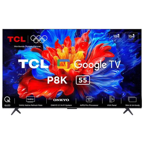 Телевизор TCL 55P8K QLED, 4K Ultra HD, 144 Гц