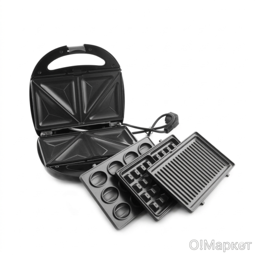 Вафельница Техномир TH-8825 — Функции: вафельница, сэндвичница, гриль, орешница — Onbir.kg Бишкек, Кыргызстан