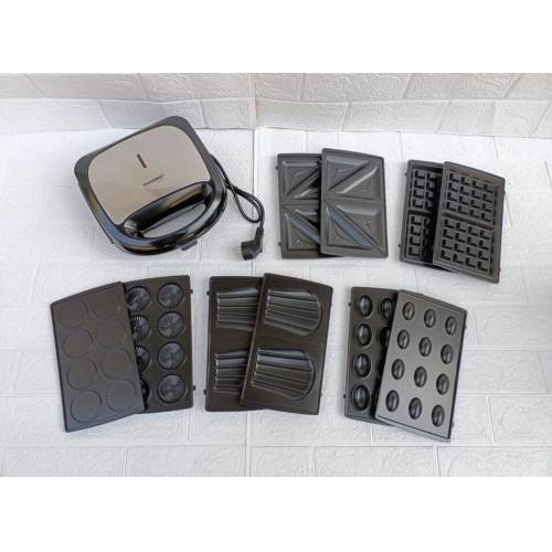 Вафельница Техномир TH-8826 — Панели: антипригарное покрытие, съемные (для версий 6 в 1) — Onbir.kg Бишкек, Кыргызстан