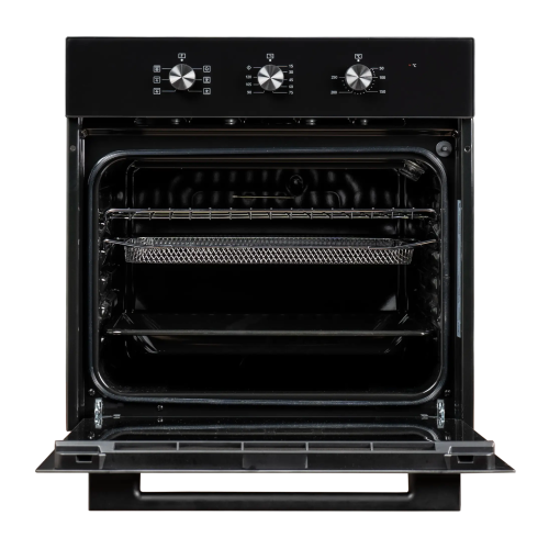 Встраиваемая духовка Midea MO11000GB — 60 л, конвекция, аэрогриль, 5 программ, черное стекло. Купить с доставкой по Бишкеку и Кыргызстану.