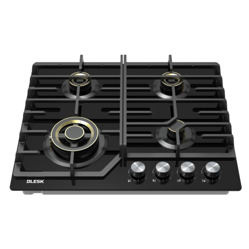 BLESK BZ60G159G — трехконтурное пламя, высокомощная медная горелка 1# 4.5 кВт, суммарная мощность 9 кВт, девятиступенчатая регулировка огня, устройство защиты от гашения пламени, электронное зажигание.