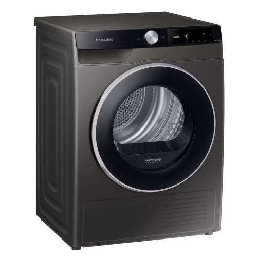 Samsung DV90T6240LX/LP — AI Control, Smart Control, внутренняя подсветка барабана, реверсивная дверца, блокировка от детей, защита от складок, система OptimalDry, выбор уровня сушки 3 уровня, выбор времени высыхания, звуковая индикация о влажном белье.