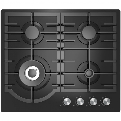 Варочная панель газовая Midea MG696T GB 60 см цвет черное стекло
