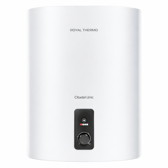 Водонагреватель Royal Thermo RWH 80 Citadel Unic – общий вид, белый плоский корпус, настенный монтаж Onbir.kg